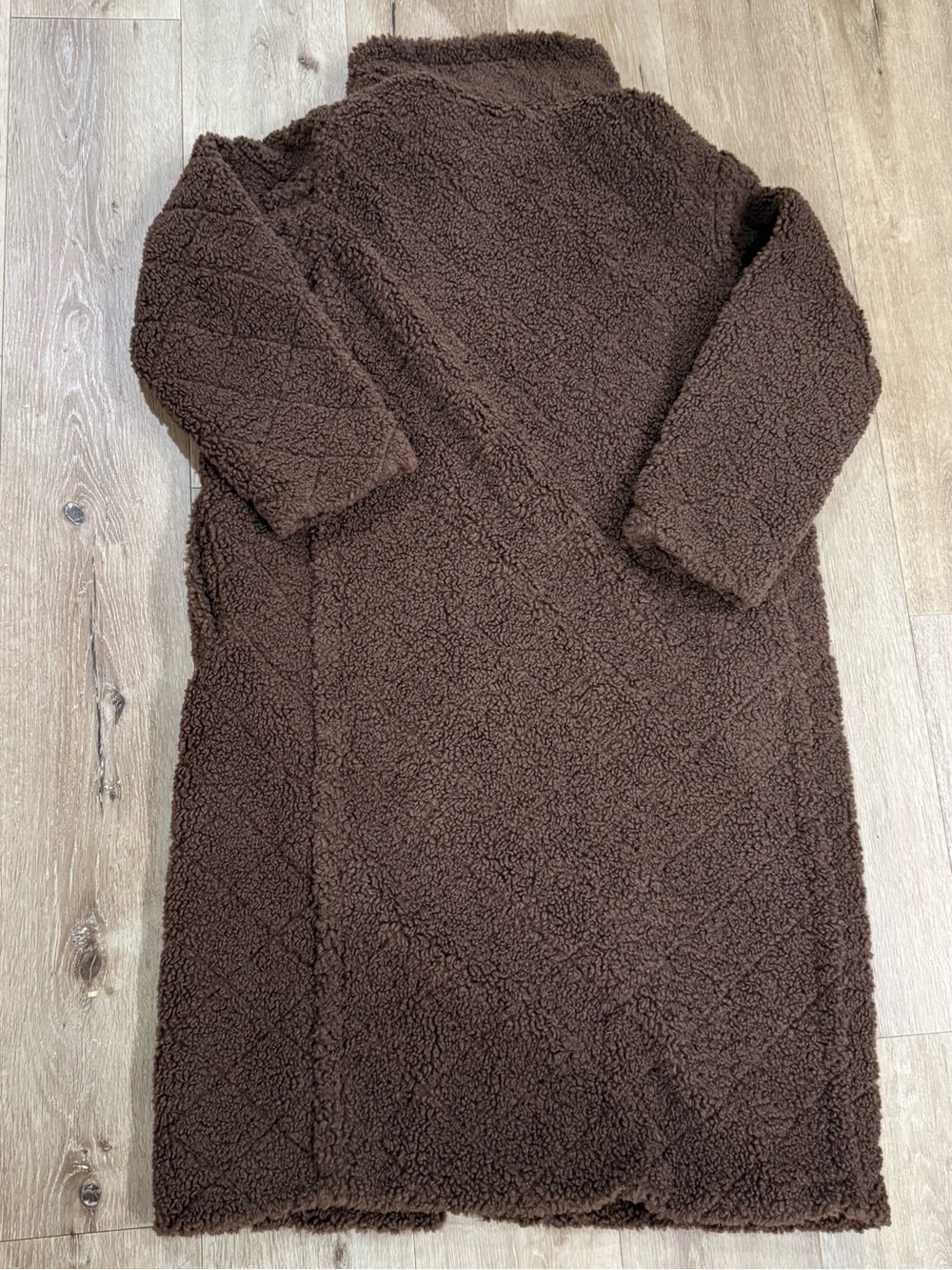 BB Dakota by Steve Madden Chocolate Brown Teddy Coat - Picture 6 of 7